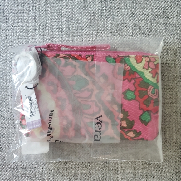 Vera Bradley Capri Pink Zip ID Case - Picture 4 of 4